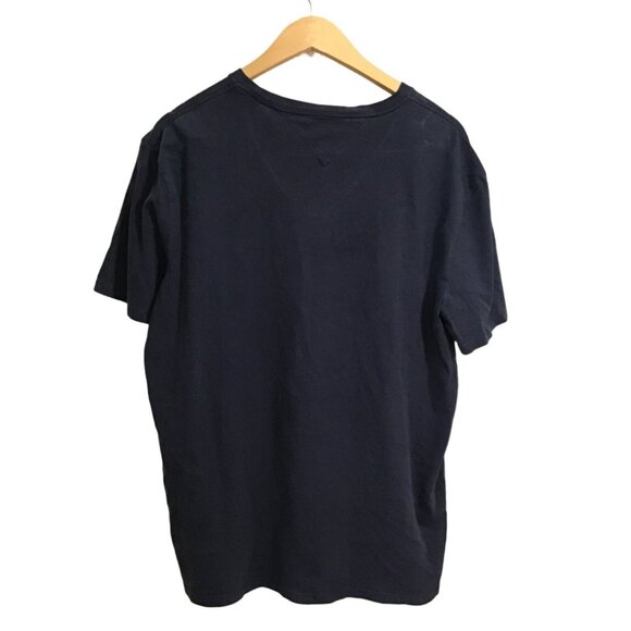TOMMY HILFIGER MENS NAVY V-NECK SHORT SLEEVE T-SHIRT SIZE LARGE - Picture 2 of 6